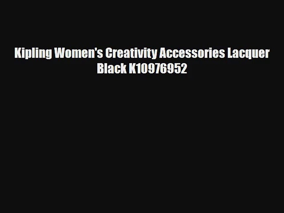 Kipling Women's Creativity Accessories Lacquer Black K10976952
