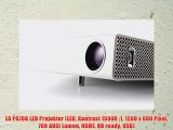 LG PA70G LED Projektor (LED Kontrast 15000 :1 1280 x 800 Pixel 700 ANSI Lumen HDMI HD ready