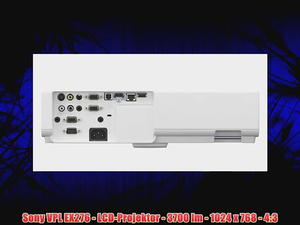 Sony VPL EX276 - LCD-Projektor - 3700 lm - 1024 x 768 - 4:3