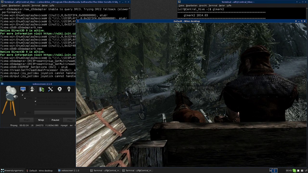 Arch Linux : Skyrim Gallium/mesa (git) [wined3d]