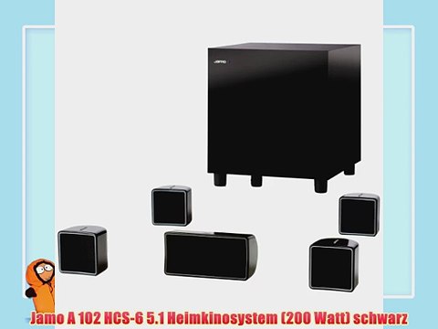 Jamo A 102 HCS-6 5.1 Heimkinosystem (200 Watt) schwarz
