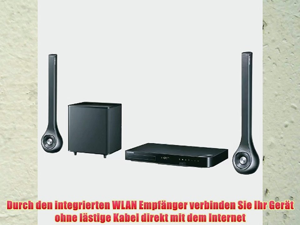 Samsung HT-HS5200 2.1 3D Blu-ray-Heimkinosystem (500W WLAN Bluetooth Smart TV) schwarz