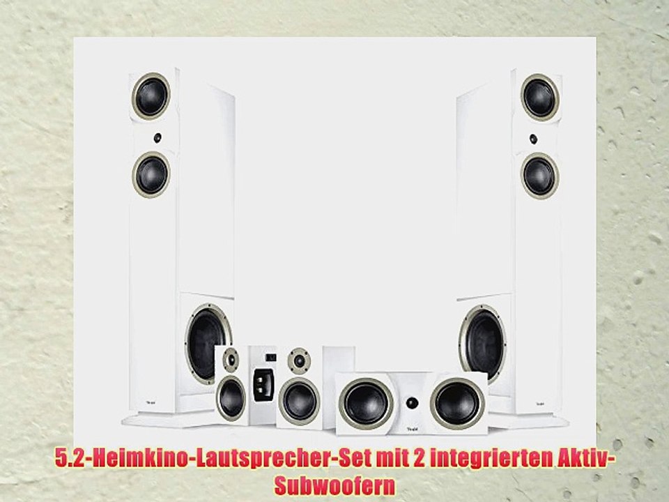Teufel Theater 6 Hybrid 5.2-Set - 5.2-Heimkino-Lautsprecher-Set mit 2 integrierten Aktiv-Subwoofern
