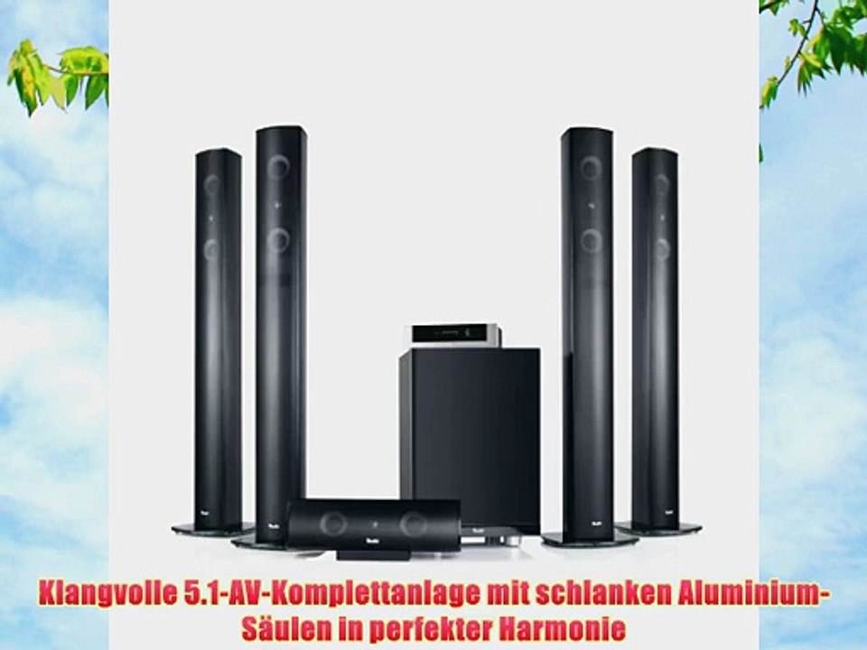 Teufel LT 2 Digital HD 5.1-Set L Schwarz - Klangvolle 5.1-AV-Komplettanlage mit schlanken Aluminium-S?ulen