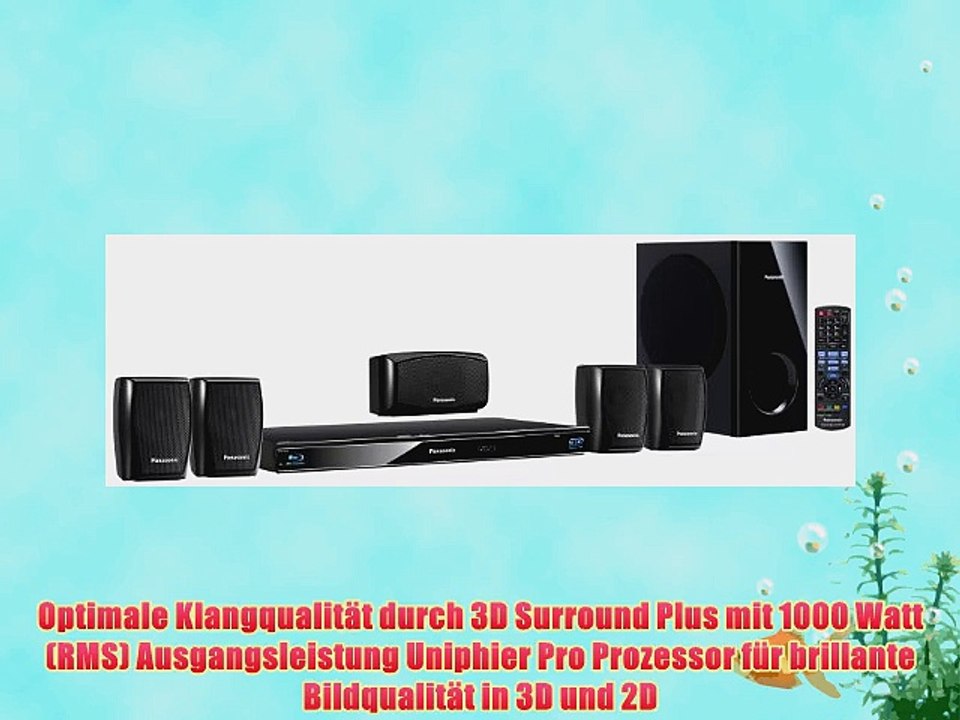 Panasonic SC-BTT270EGK 5.1 3D-Blu-ray Heimkinosystem (WLAN-ready digitale iPod/iPhone Dock