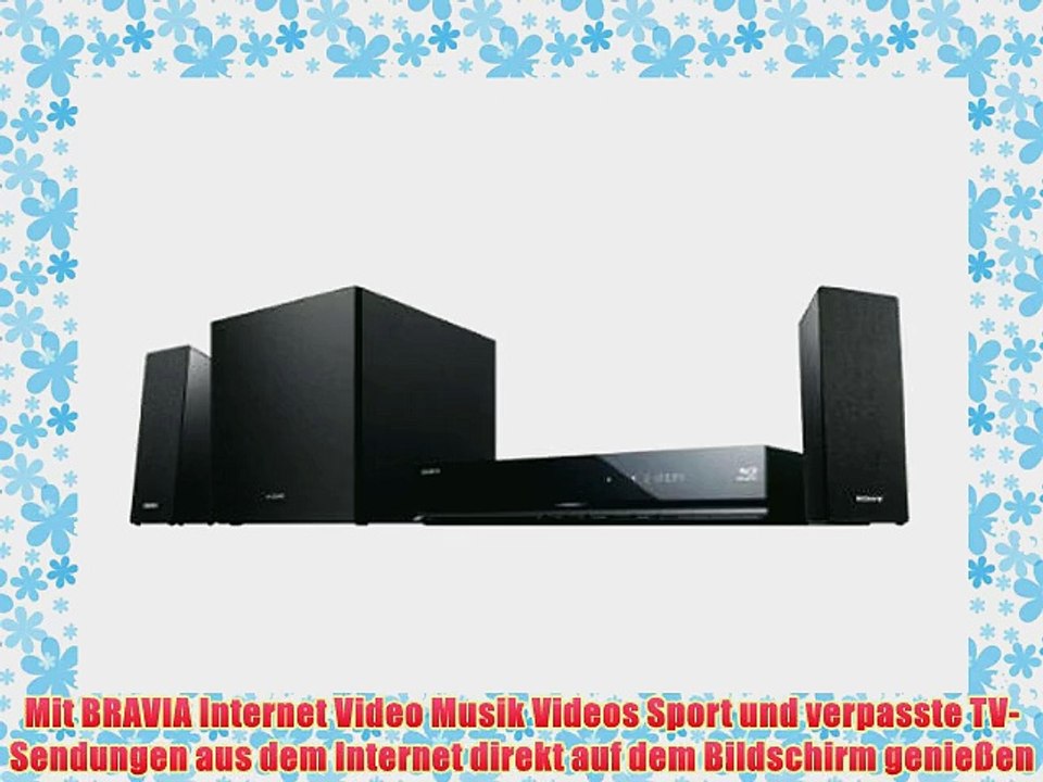 Sony BDV-EF200 2.1 DVD- und Blu-ray Heimkinosystem (3D 2x HDMI 350 Watt WLAN-ready) schwarz