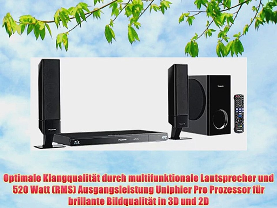 Panasonic SC-BTT262EGK 2.1 3D-Blu-ray Heimkinosystem (1 HDMI Ausgang digitale iPod/iPhone Dock