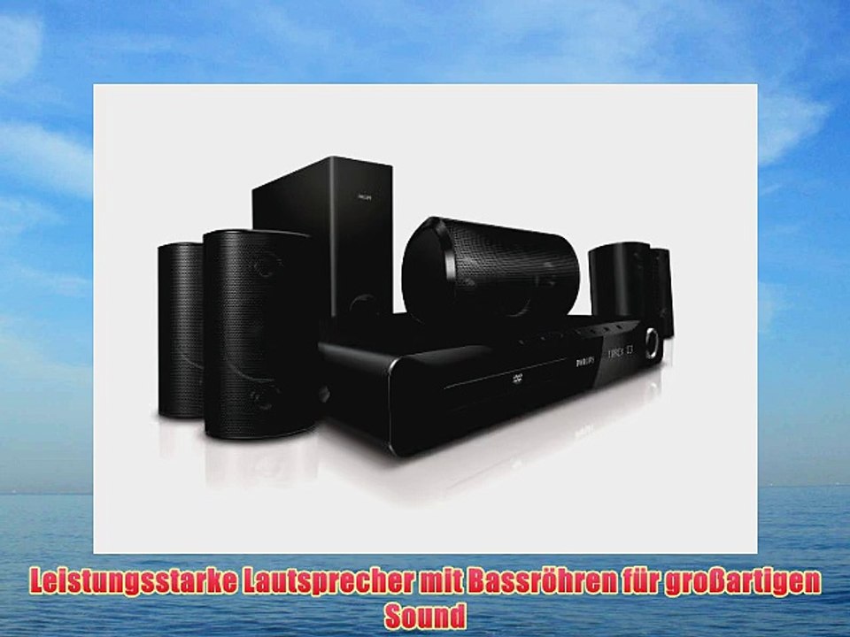 Philips HTS3510/12 DVD Heimkinosystem (HDMI Upscaler 1080p 300 Watt DivX Ultra-zertifiziert
