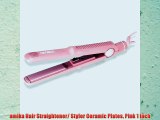 amika Hair Straightener/ Styler Ceramic Plates Pink 1 Inch