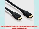 HDMI Kabel Stecker A -Stecker A (schwarz) von PerfectHD - 75 Meter - 8 St?ck