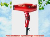 Parlux 385 RED Hair Dryer Powerlight Ceramic Ionic