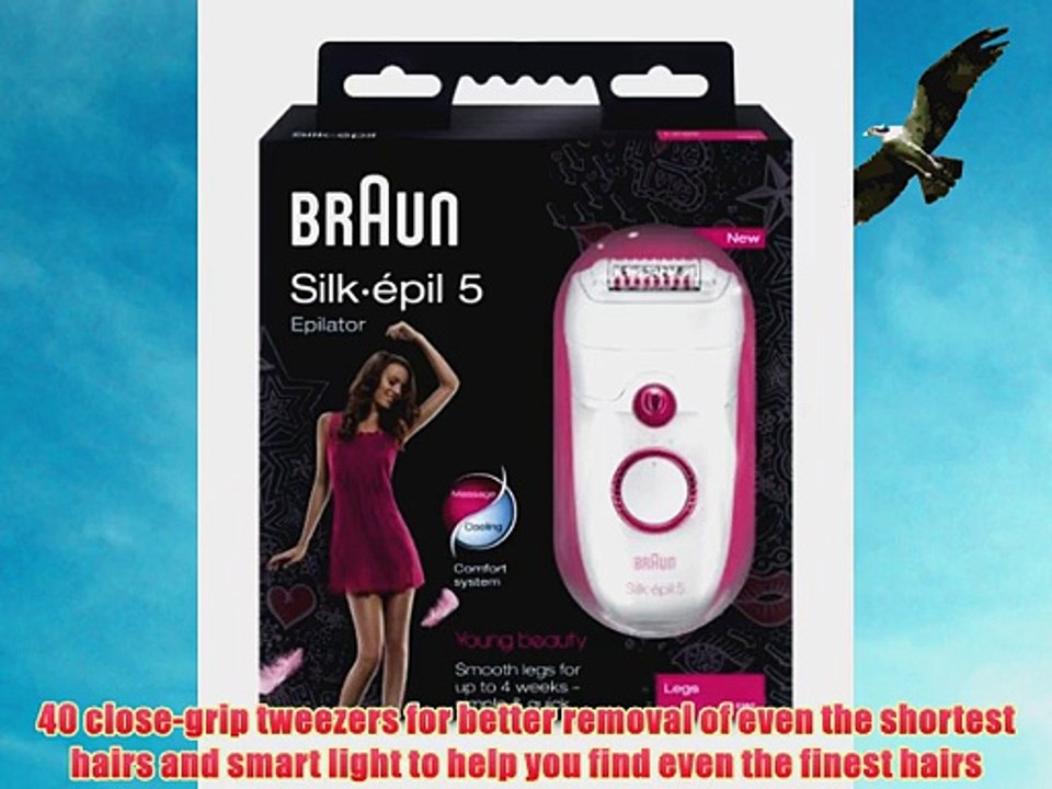 Braun Silk-A epil 5 5185 Young Beauty Legs Epilator Pink