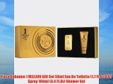 Paco Rabanne 1 MILLION Gift Set 50ml Eau De Toilette (1.7 Fl.Oz) EDT Spray 100ml (3.4 Fl.Oz)