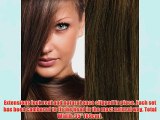 GOGODIVA Clip in Hair Extensions 100% Human Remy Hair 8 Light Brown colour 18 inches Length
