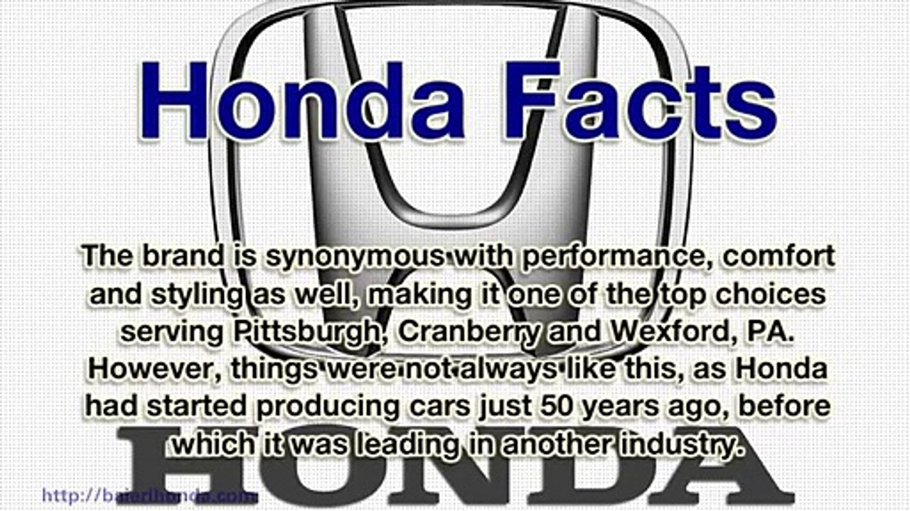 Nine Interesting Facts about Honda