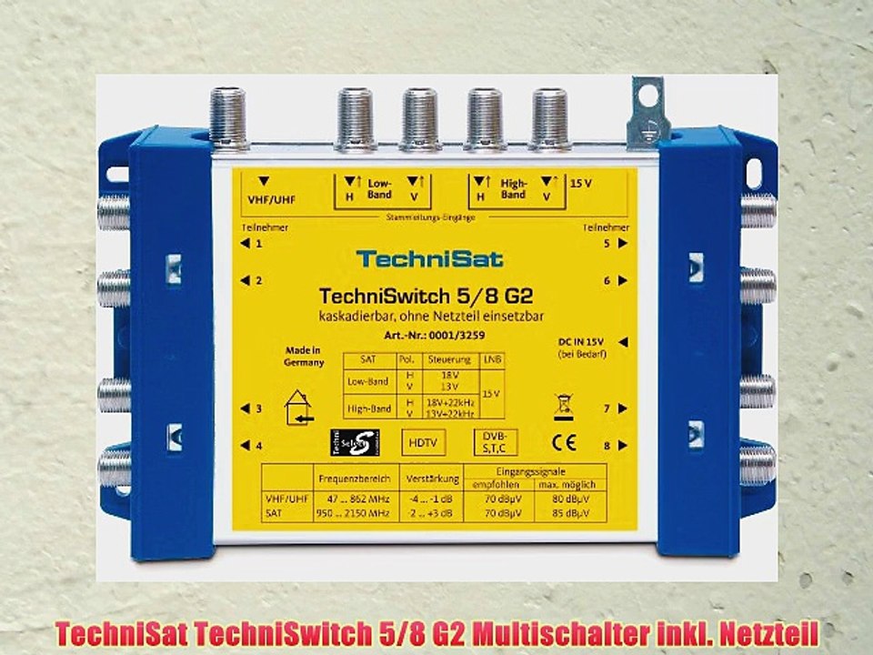 TechniSat TechniSwitch 5/8 G2 Multischalter inkl. Netzteil