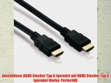 HDMI Kabel Stecker A -Stecker A (schwarz) von PerfectHD - 125 Meter - 5 St?ck