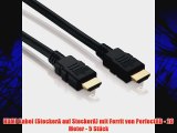 HDMI Kabel (SteckerA auf SteckerA) mit Ferrit von PerfectHD - 20 Meter - 5 St?ck
