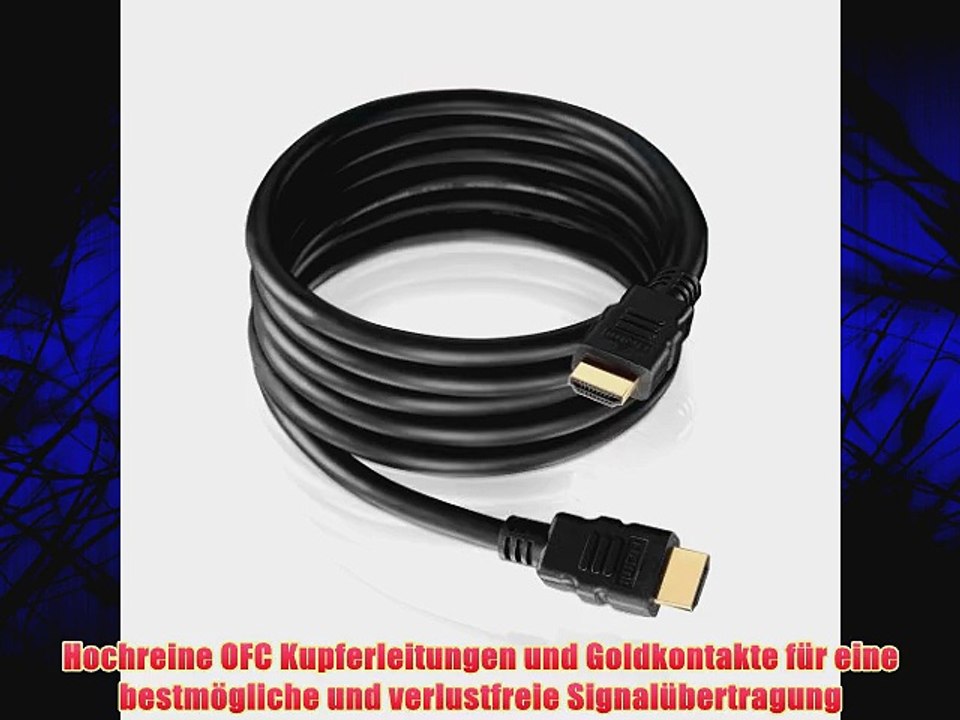 HDMI-Kabel von PerfectHD - Stecker-Stecker (Neue Version) - 10 Meter - 6 St?ck