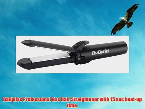 BaByliss Professional Gas Hair Straightener with 15 sec heat-up time.