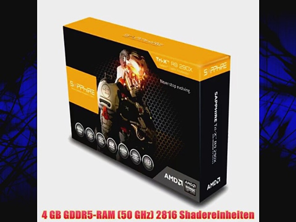 Sapphire 11226-03-40G GRA PCX Sapphire R9 290X Tri-X OC AMD Radeon Grafikkarte (PCI-e 4GB GDDR5