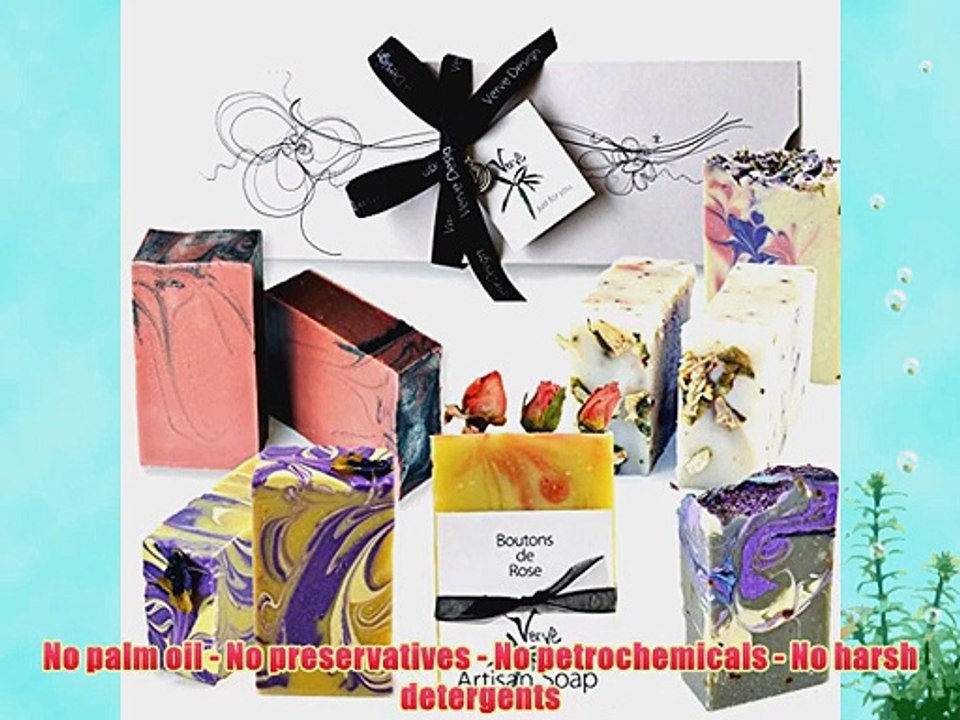 Savon Natural Artisan Organic Handmade Floral French Soap Gift Set 400g