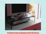 TV-Aufsatz Ponte in Klarglas 58/65/80/100 cm