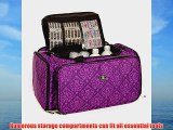 Beauty Bags Imperial Purple Glamour Bag Beautician Cosmetics Case