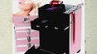 TecTake Cosmetics and Make Up Beauty Case Trolley Vanity Box pink