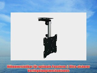 PureMounts PM-Slope-37 - Premium TV Deckenhalterung bis zu 105? neigbar f?r Dachschr?gen H?he