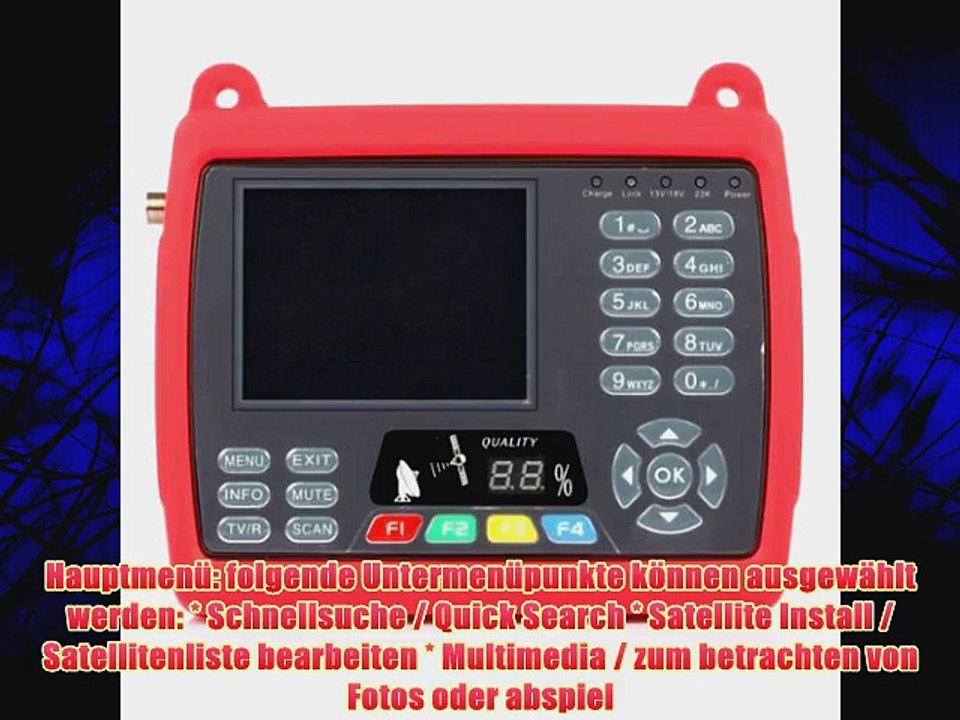 Satlink WS-6950 COMBO DVB-S Satelliten LNB Pegel-Messger?t Satfinder (mit AV to SCART Adapter