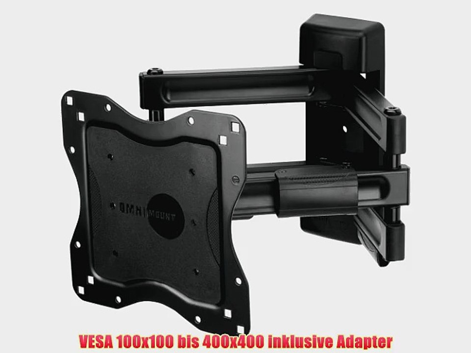 Omnimount NC 100 C Universal-Wandhalterung (VESA 100x100 bis 400x400 inklusive Adapter bis