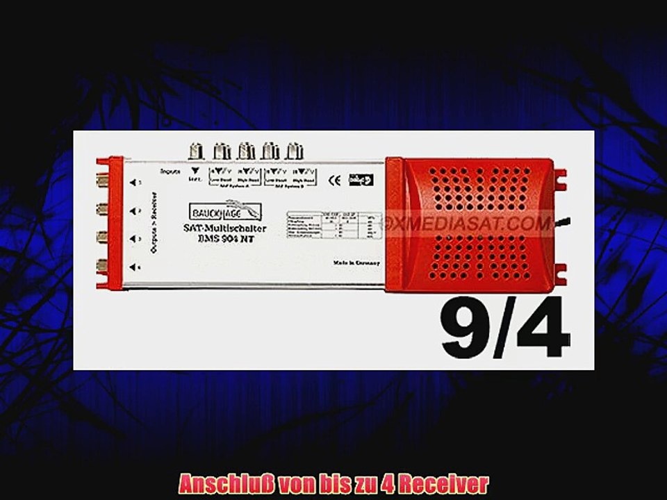 Multischalter 9/4 Bauckhage BMS904NT f?r 4 Teilnehmer