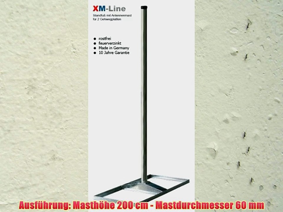 Sat Standfu? / Flachdachst?nder / Balkonst?nder XM-Line XMSTF60/2000/E500/2 / Stahl feuerverzinkt