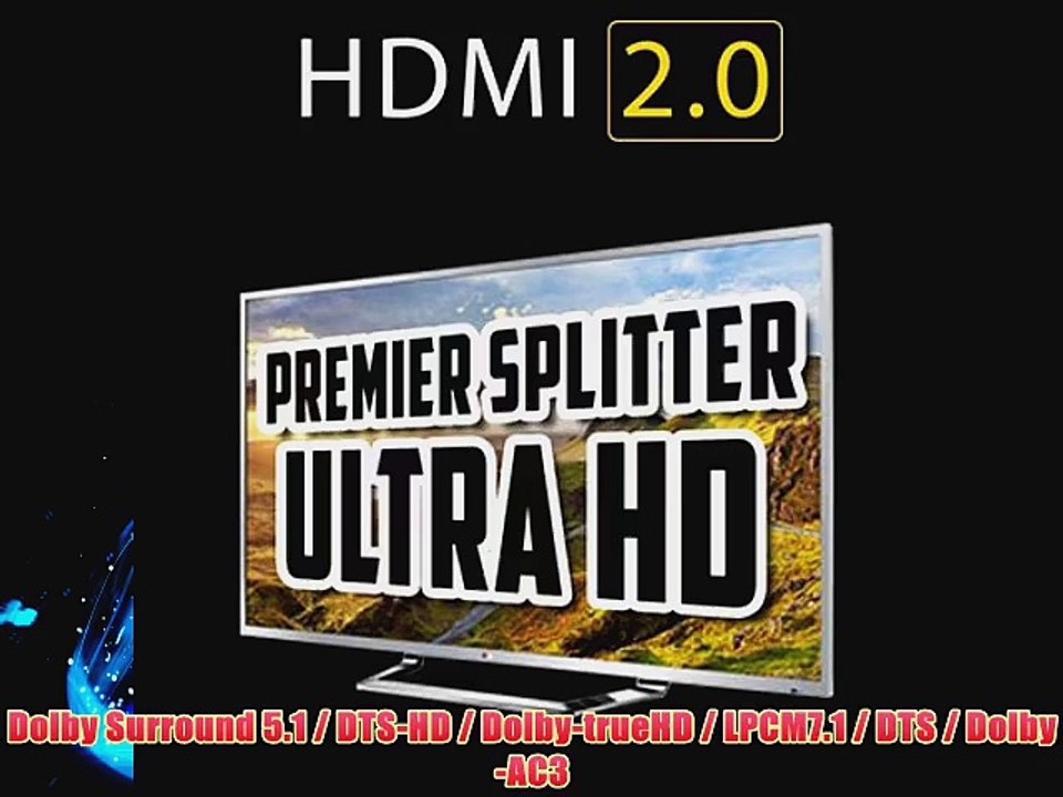 HDElite? HDMI Splitter 4 fach - Generation III // Enhanced 3D Signal Unterst?tzung // HDMI