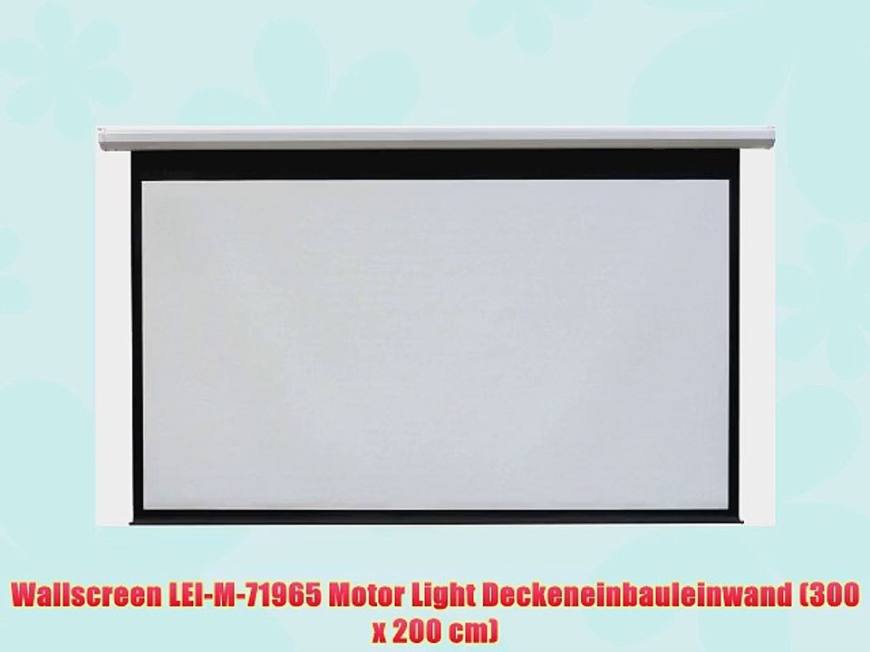 Wallscreen LEI-M-71965 Motor Light Deckeneinbauleinwand (300 x 200 cm)