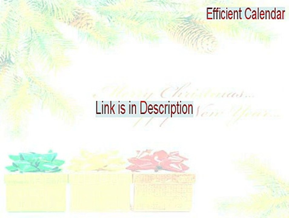 Efficient Calendar Download - efficient calendar free download (2015)