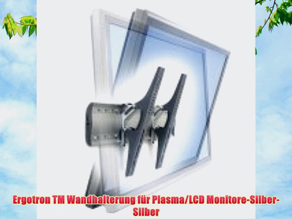 Ergotron TM Wandhalterung f?r Plasma/LCD Monitore-Silber-Silber