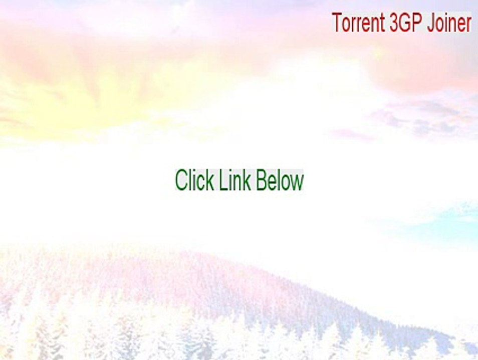 Torrent 3GP Joiner Keygen (Download Here 2015)