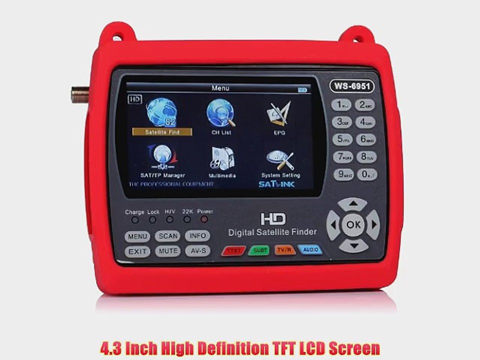 Satlink WS-6951 DVB-S2 WITH MPEG-2/MPEG4 Satellite Signal Finder Meter EU