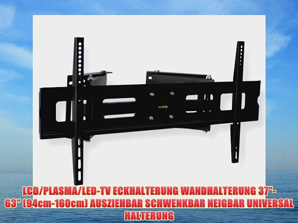 LCD/PLASMA/LED-TV ECKHALTERUNG WANDHALTERUNG 37-63 (94cm-160cm) AUSZIEHBAR SCHWENKBAR NEIGBAR