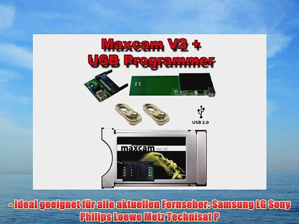MaxCam Twin (Smartcard   SIM Slot) V2 (Version2) Decrypt CI Modul   Universal USB Programmer
