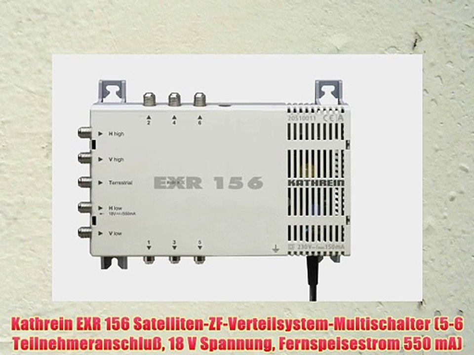 Kathrein EXR 156 Satelliten-ZF-Verteilsystem-Multischalter (5-6 Teilnehmeranschlu? 18 V Spannung