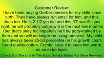 Gerber Bodysuits Brand, 4 Pack, White Review