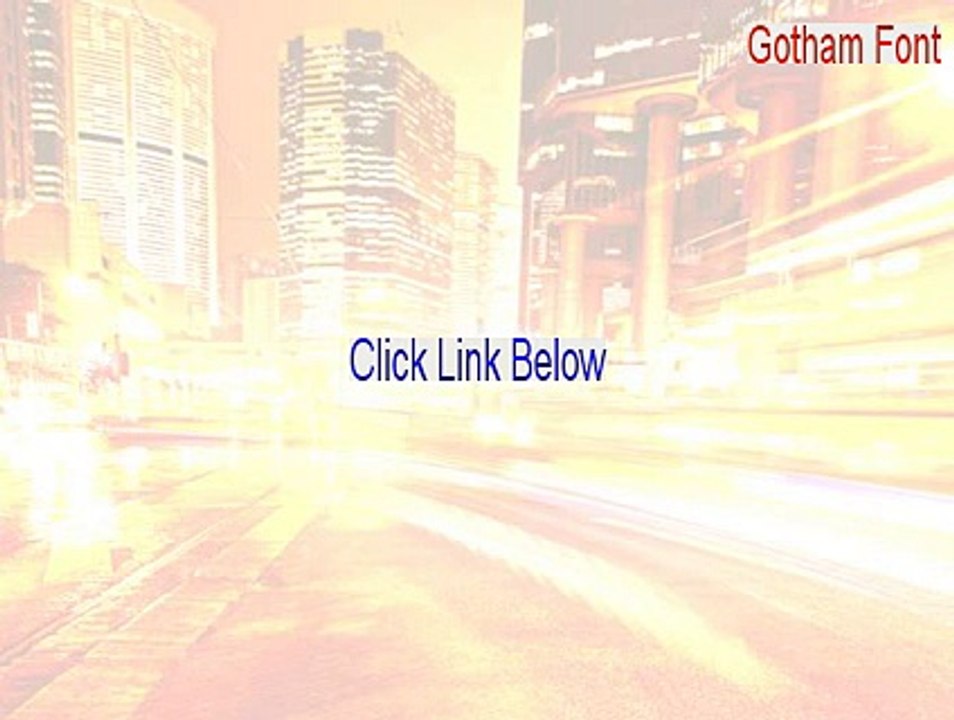 Gotham Font Free Download - gotham font alternative 2015
