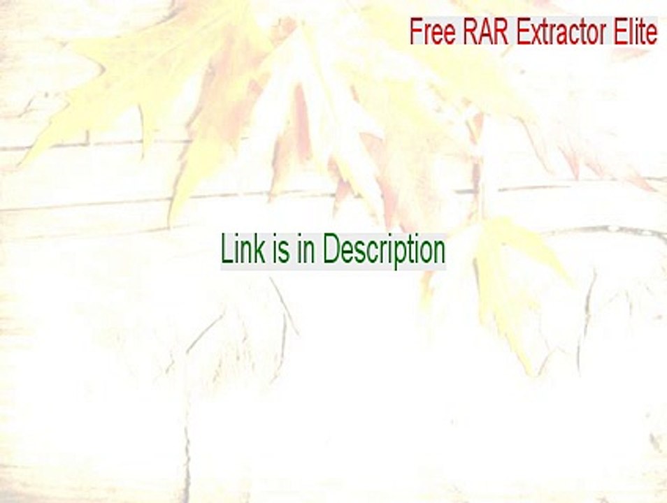 Free RAR Extractor Elite Cracked (Download Now 2015)