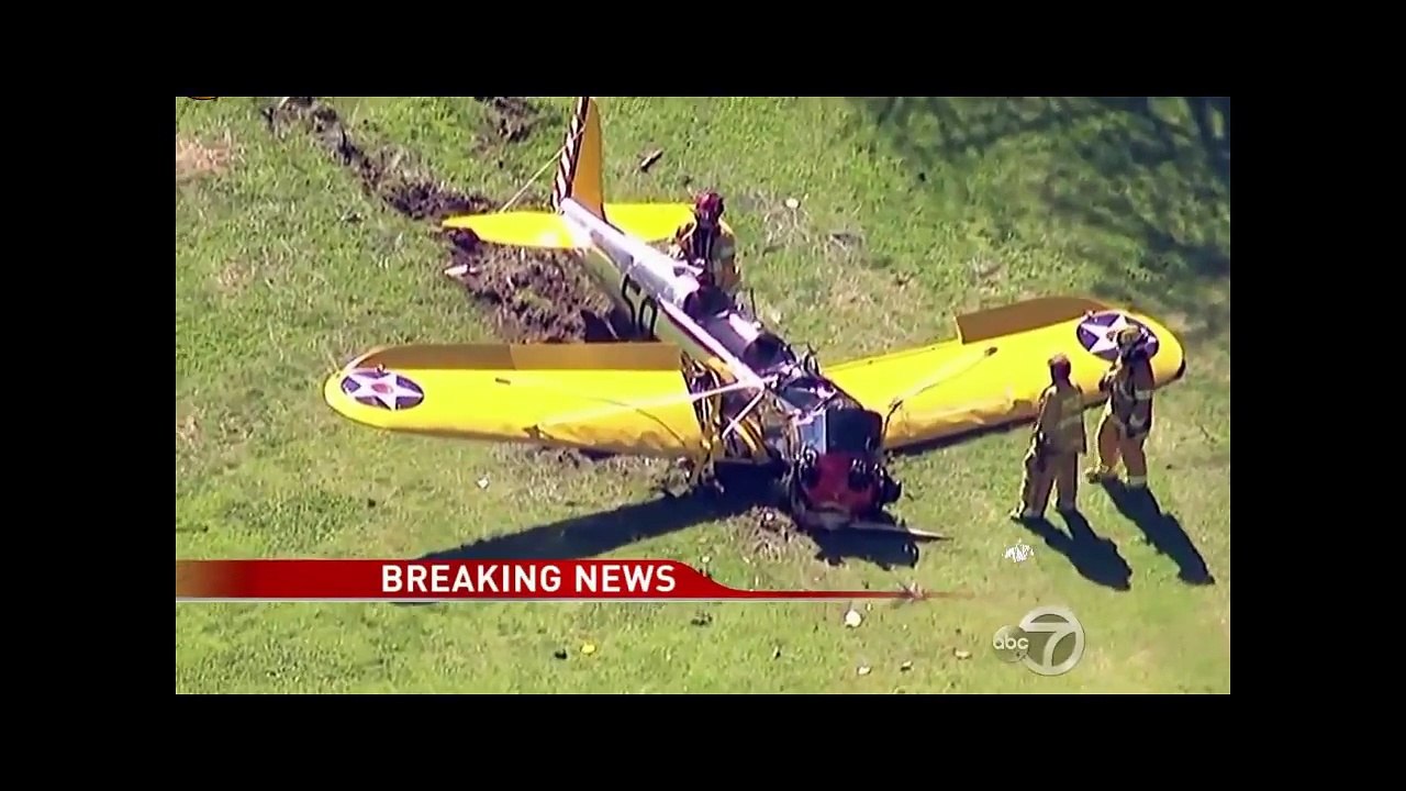 Harrison Ford Plane Crash Into L.A. Golf Course. Harrison Ford Critical Condition