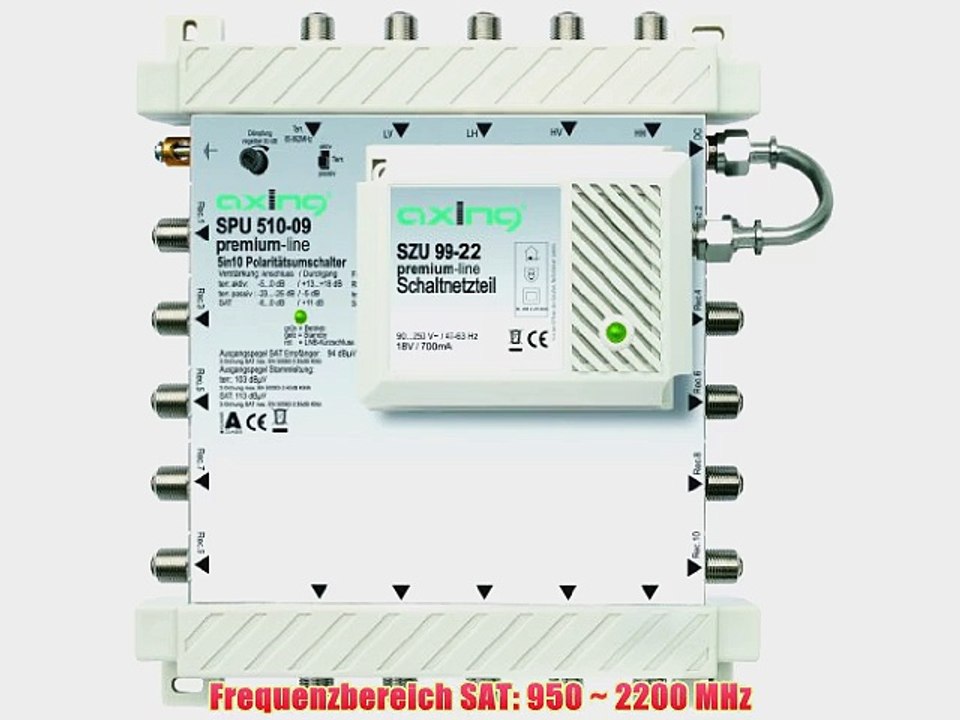 Axing SPU 510-09 Multischalter 5 in 10 f?r Quad und Quattro (Schaltnetzteil)