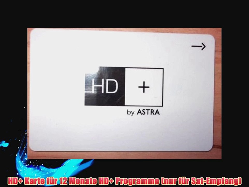 HD  Karte f?r 12 Monate HD  Programme (nur f?r Sat-Empfang)