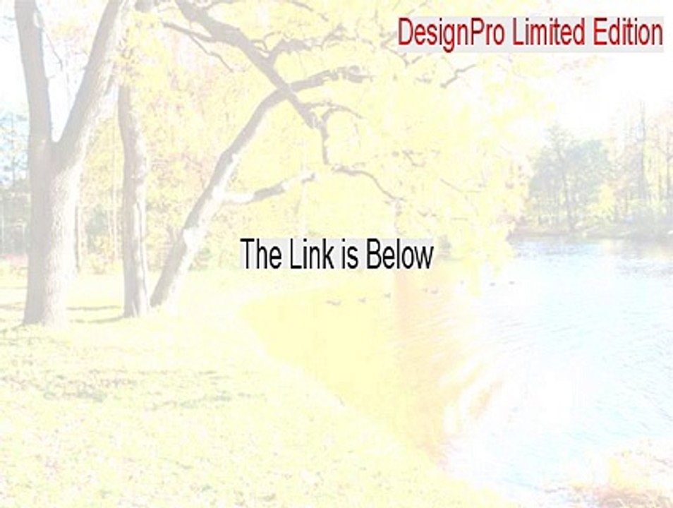 DesignPro Limited Edition Cracked (Free Download 2015)